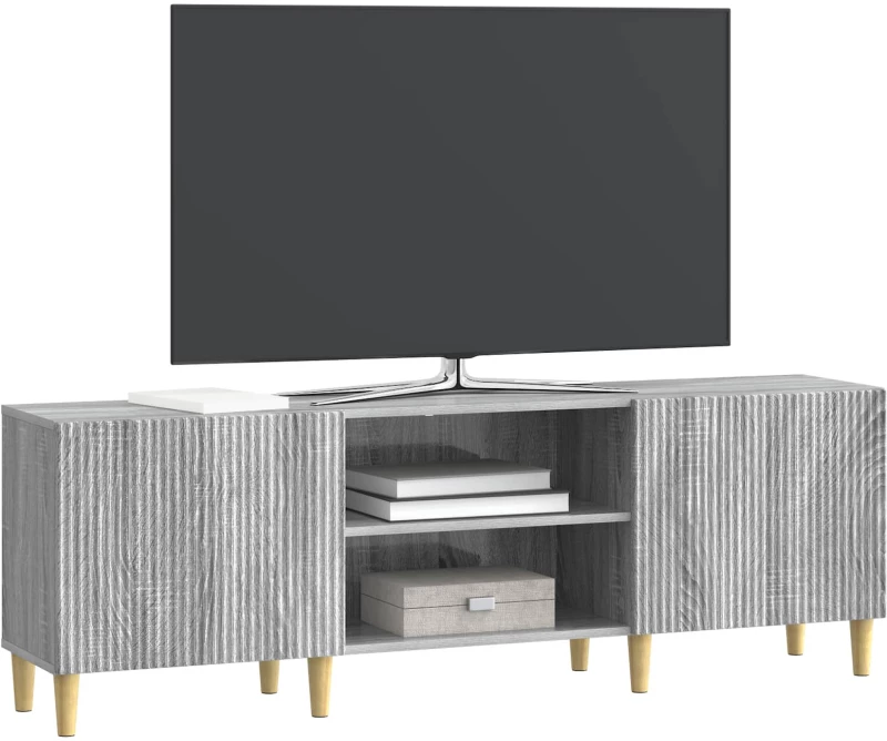 vidaXL Ντουλάπι TV Γκρι Sonoma 150 x 31 x 50 εκ. Επεξεργασμένο Ξύλο