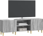 vidaXL Ντουλάπι TV Γκρι Sonoma 150 x 31 x 50 εκ. Επεξεργασμένο Ξύλο