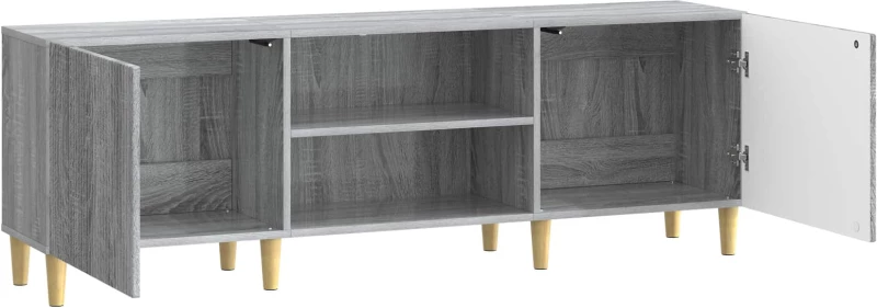 vidaXL Ντουλάπι TV Γκρι Sonoma 150 x 31 x 50 εκ. Επεξεργασμένο Ξύλο