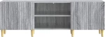vidaXL Ντουλάπι TV Γκρι Sonoma 150 x 31 x 50 εκ. Επεξεργασμένο Ξύλο