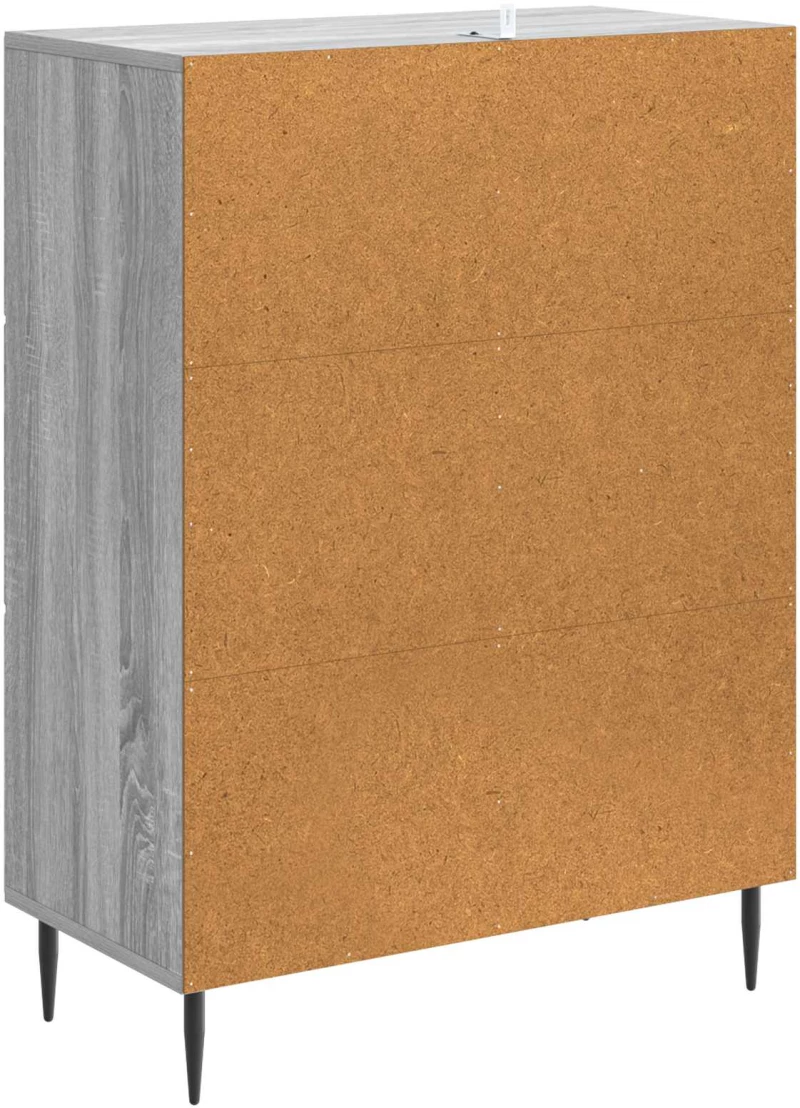 vidaXL Πλαϊνό γραφείο με συρτάρι Γκρι Sonoma 66 x 34,5 x 89,5 εκ