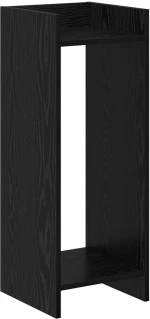 vidaXL Βάση φυτών με ράφι Μαύρη Δρυς 30 x 30 x 80 cm