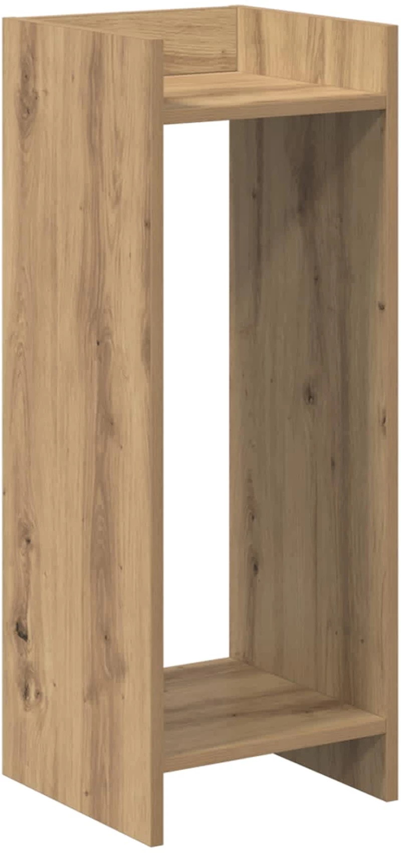 vidaXL Βάση φυτών με ράφι 2 pcs Τεχνίτικη Δρυς 30 x 30 x 80 cm