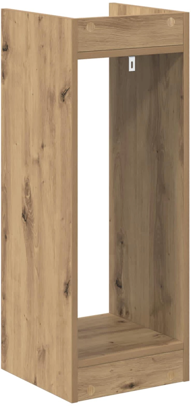 vidaXL Βάση φυτών με ράφι 2 pcs Τεχνίτικη Δρυς 30 x 30 x 80 cm