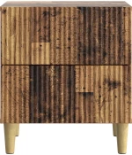 vidaXL Κομοδίνο Παλαιωμένο ξύλο 43 x 34,5 x 48 εκ Επεξεργασμένο Ξύλο