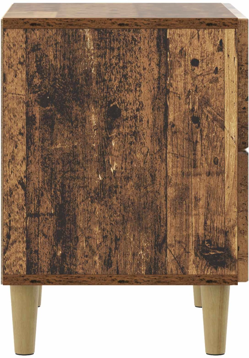vidaXL Κομοδίνο Παλαιωμένο ξύλο 43 x 34,5 x 48 εκ Επεξεργασμένο Ξύλο
