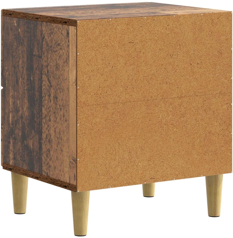 vidaXL Κομοδίνο Παλαιωμένο ξύλο 43 x 34,5 x 48 εκ Επεξεργασμένο Ξύλο