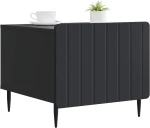 vidaXL Τραπεζάκι σαλονιού Μαύρο 49 x 50 x 42 εκ. Επεξεργασμένο Ξύλο