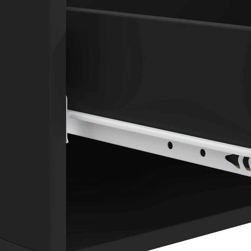 vidaXL Τραπεζάκι σαλονιού Μαύρο 49 x 50 x 42 εκ. Επεξεργασμένο Ξύλο