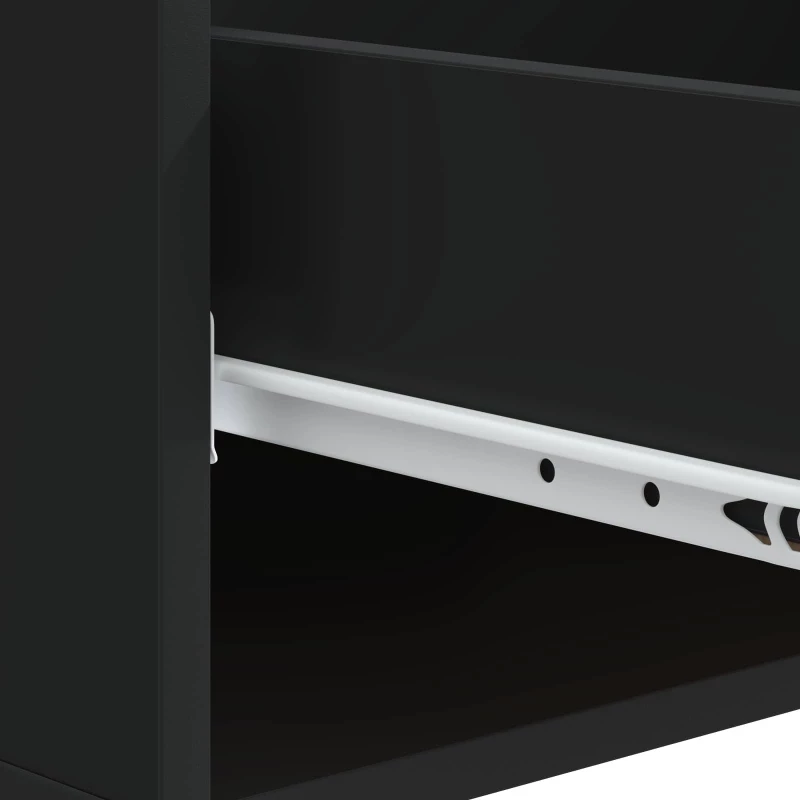 vidaXL Τραπεζάκι σαλονιού Μαύρο 49 x 50 x 40 εκ Επεξεργασμένο Ξύλο
