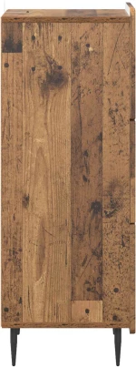 vidaXL Ντουλάπι με Συρτάρια Παλαιωμένο ξύλο 33 x 34,5 x 92 εκ.