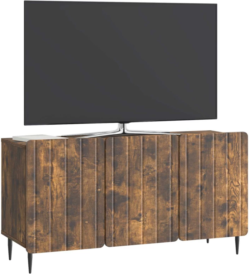 vidaXL Ντουλάπι TV Καπνισμένο Ξύλο Δρυός 99 x 34,5 x 52 cm