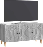 vidaXL Ντουλάπι TV Γκρι Sonoma 99 x 34,5 x 50 εκ. Επεξεργασμένο Ξύλο