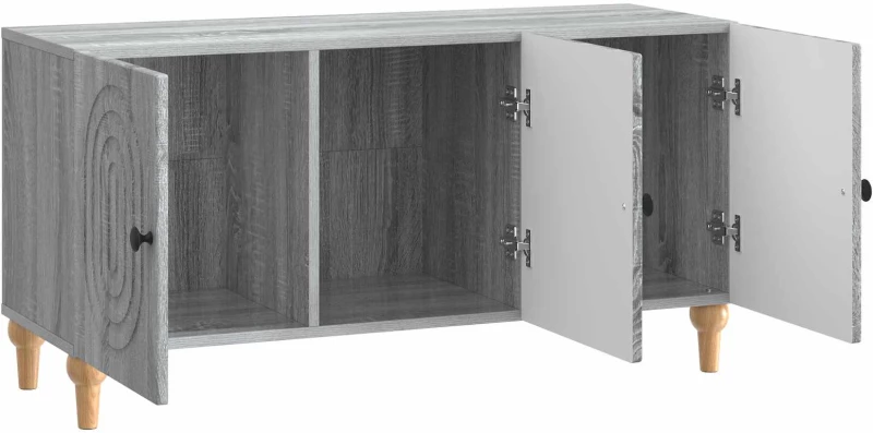 vidaXL Ντουλάπι TV Γκρι Sonoma 99 x 34,5 x 50 εκ. Επεξεργασμένο Ξύλο