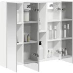 vidaXL Καθρέφτης Ντουλάπα Μπάνιου Λευκό 63,5 x 15,5 x 60,5 εκ.