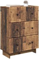 vidaXL Ντουλάπι με Συρτάρια Παλαιωμένο ξύλο 66 x 34,5 x 90 εκ