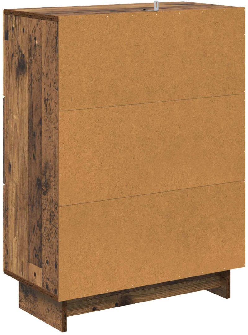 vidaXL Ντουλάπι με Συρτάρια Παλαιωμένο ξύλο 66 x 34,5 x 90 εκ