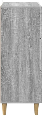 vidaXL Ντουλάπι με Συρτάρια Γκρι Sonoma 66 x 34,5 x 90 εκ