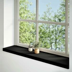 vidaXL Περβάζια παραθύρων 2 τεμ. Σκ. Καφέ 120x30x2εκ. Μασίφ Ξύλο Δρυός