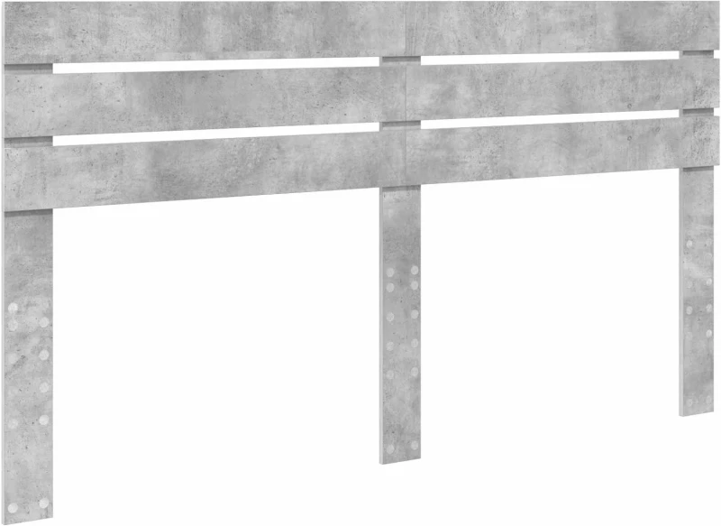 vidaXL Κρεβάτι Αποθήκης Σκυρόδεμα Γκρι 180 x 200 cm Επεξεργασμένο ξύλο