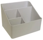 Organizer για καλλυντικά ή μολυβοθήκη, μπεζ, 18x13,5x15 εκ.