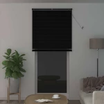 vidaXL Βενετσιάνικη Σκίαση Μαύρο 213 x 80 εκ PVC