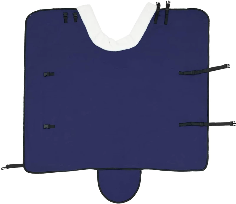 vidaXL Σαμάρι Ίππου Σκούρο μπλε 85 cm Πολικές φλις