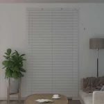 vidaXL Βενετσιάνικη Σκίαση Λευκός 213 x 160 εκ PVC