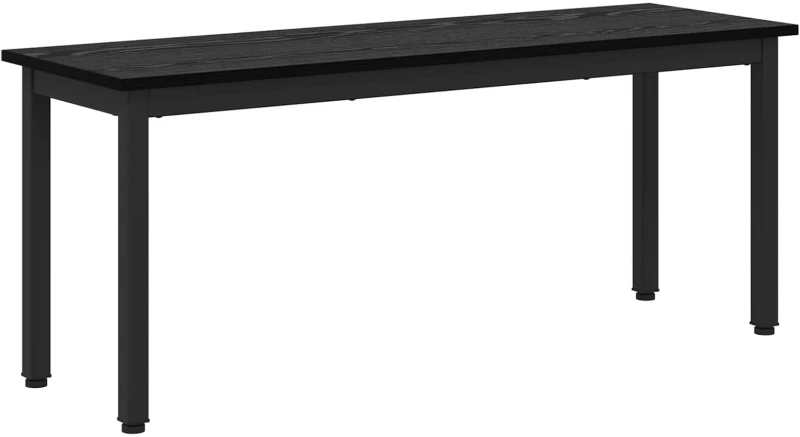 vidaXL παγκάκι Μαύρη Οξυά 110 x 35 x 45 cm Επεξεργασμένο ξύλο