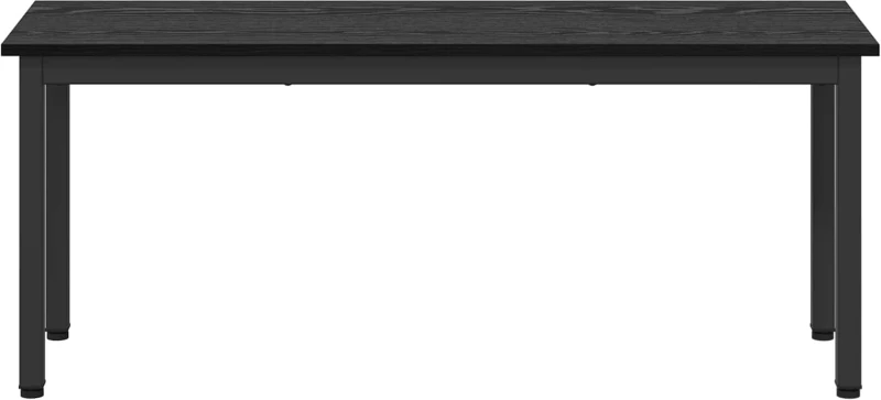 vidaXL παγκάκι Μαύρη Οξυά 110 x 35 x 45 cm Επεξεργασμένο ξύλο