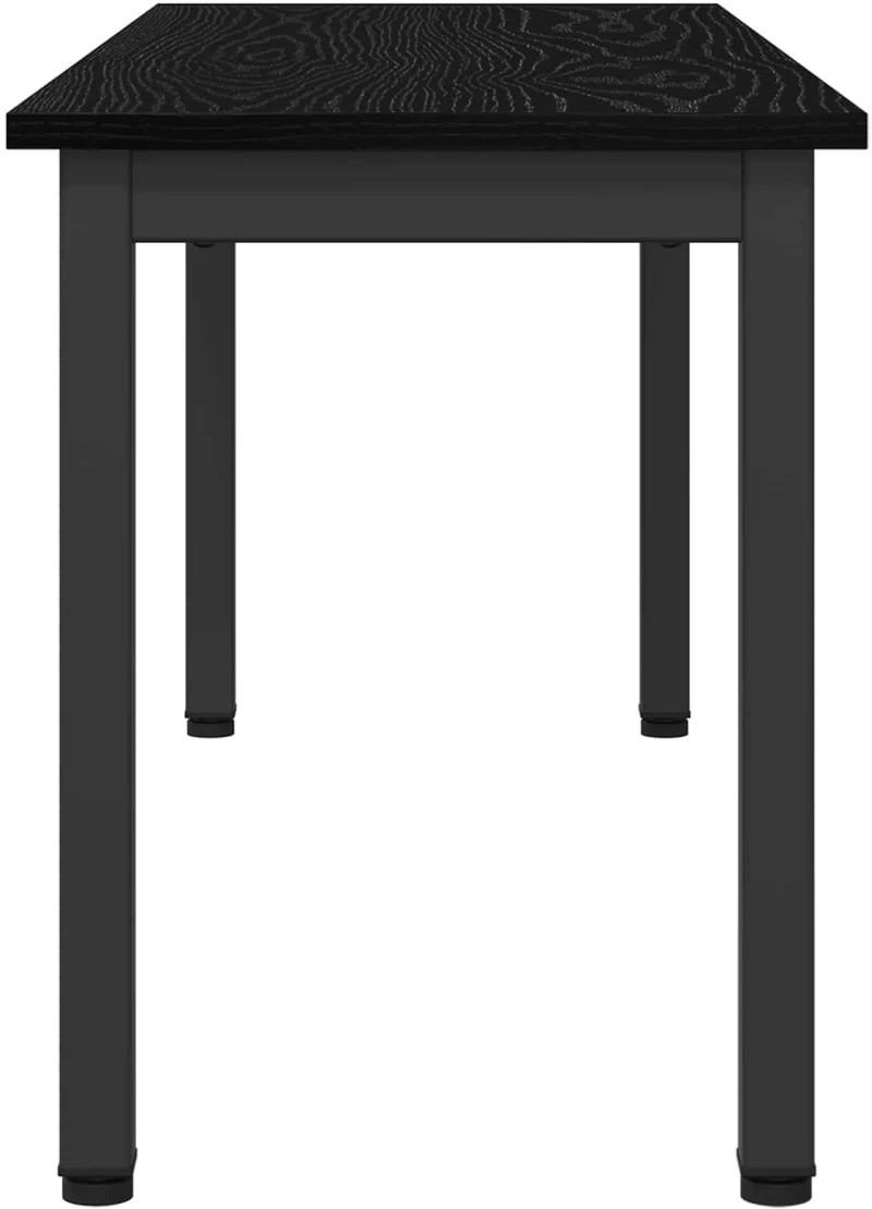 vidaXL παγκάκι Μαύρη Οξυά 110 x 35 x 45 cm Επεξεργασμένο ξύλο