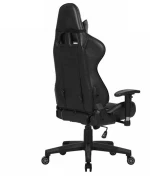 Καρέκλα gaming τροχήλατη Nextdeco μαύρη Υ124x52x47,5εκ