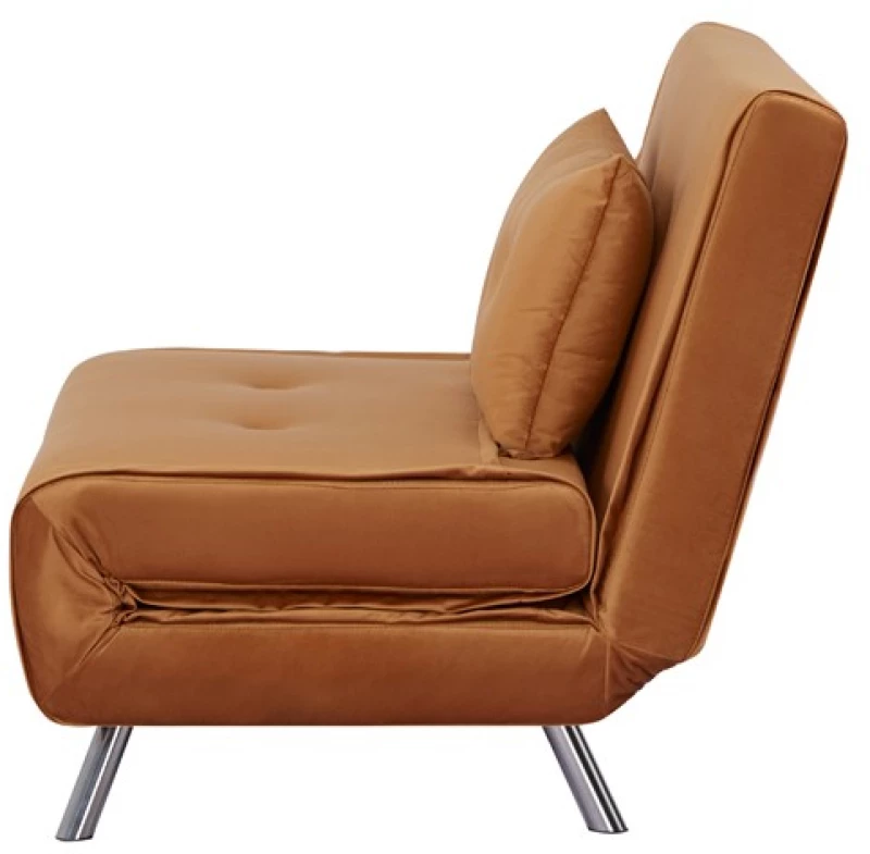 Πολυθρόνα κρεβάτι Nextdeco Berlin σκούρο πορτοκαλί Υ92x100x91εκ.