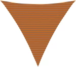 vidaXL Πανί σκιάς Πορτοκαλί και Καφέ 5 x 5 x 5 m