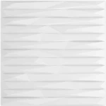 vidaXL Πάνελ τοίχου 12 pcs Άσπρη Πέτρα 50 x 50 cm Φελιζόλ XPS
