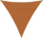 vidaXL Πανί σκιάς Πορτοκαλί και Καφέ 6 x 6 x 6 m
