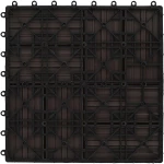 vidaXL Πλάκα Κατασκευής 11 pcs Σκούρο Καφέ 30 x 30 cm WPC