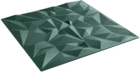vidaXL Πάνελ τοίχου 48 pcs Αμέθυστος Πράσινο 50 x 50 cm Φελιζόλ XPS