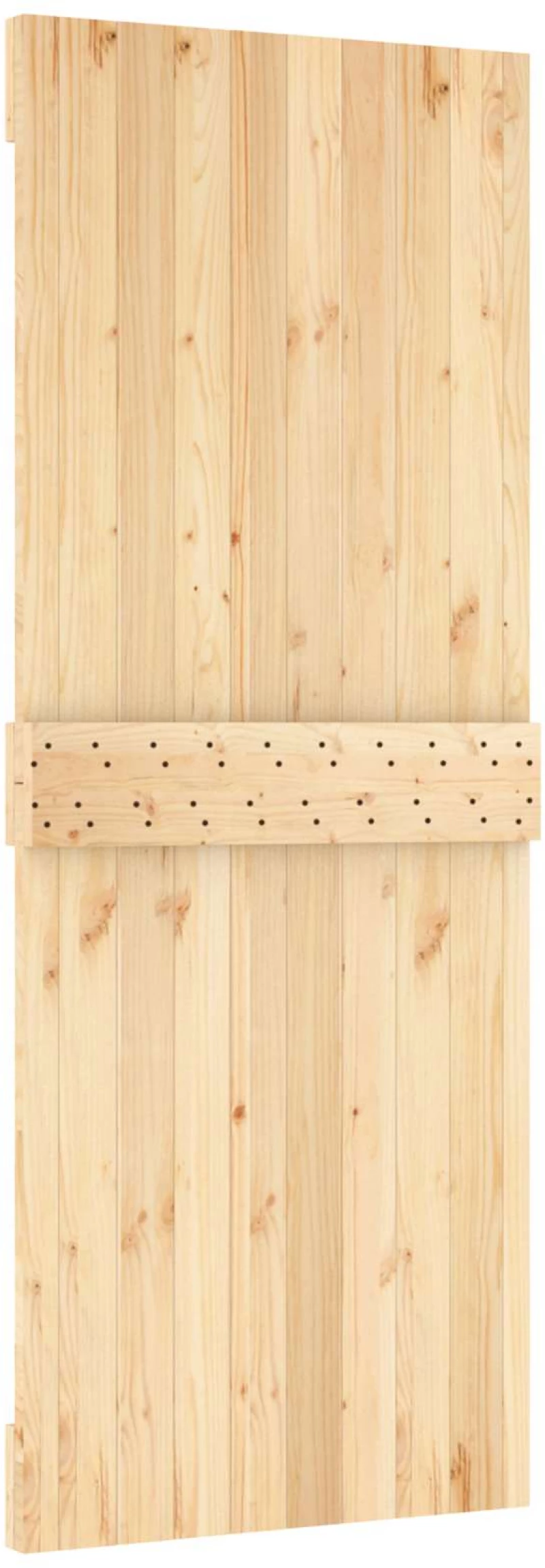 vidaXL Πόρτα NARVIK Φυσικό 80 x 210 cm Συμπαγές Ξύλο Πεύκου
