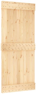 vidaXL Πόρτα NARVIK Φυσικό 90 x 210 cm Συμπαγές Ξύλο Πεύκου