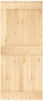 vidaXL Πόρτα NARVIK Φυσικό 90 x 210 cm Συμπαγές Ξύλο Πεύκου