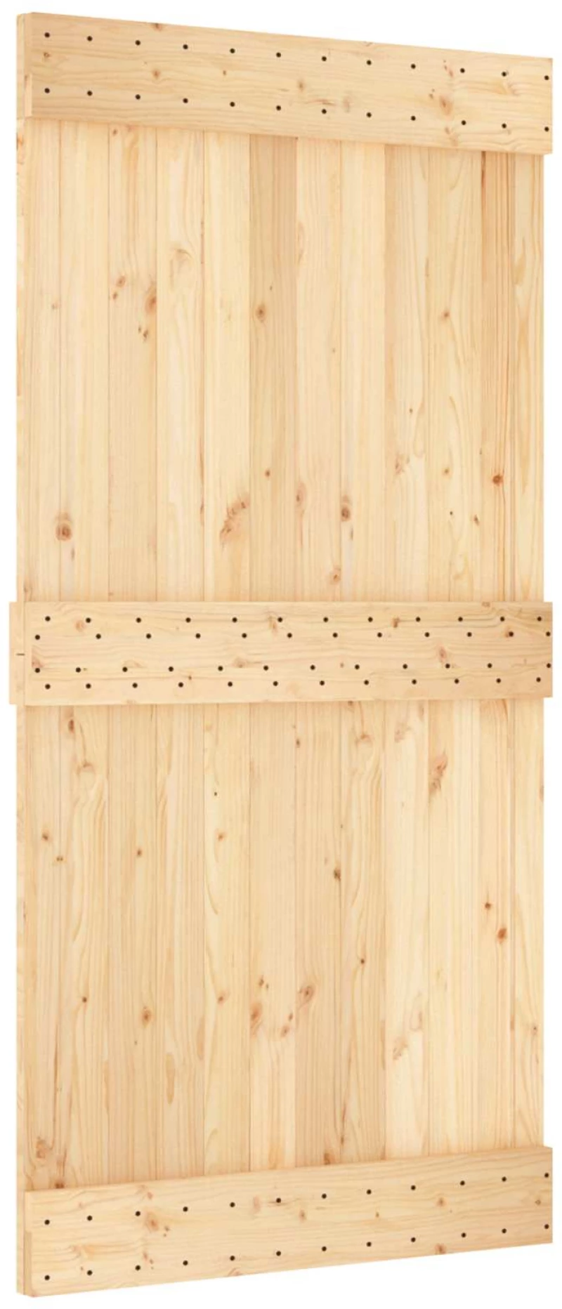 vidaXL Πόρτα NARVIK Φυσικό 100 x 210 cm Συμπαγές Ξύλο Πεύκου