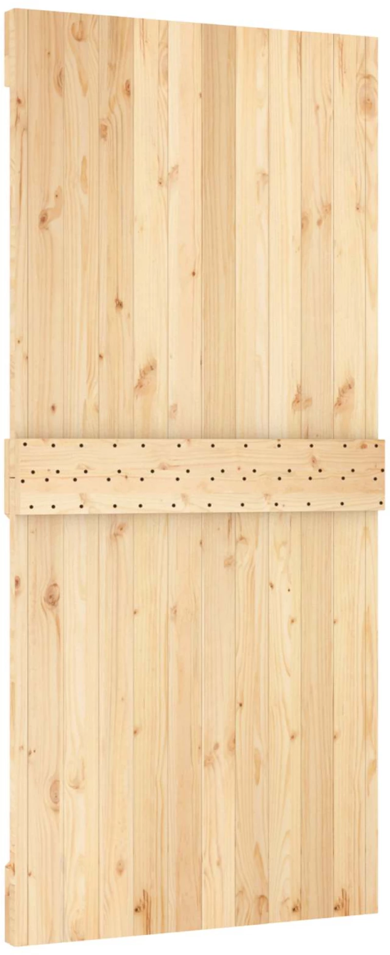 vidaXL Πόρτα NARVIK Φυσικό 95 x 210 cm Συμπαγές Ξύλο Πεύκου