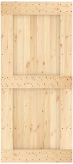 vidaXL Πόρτα NARVIK Φυσικό 95 x 210 cm Συμπαγές Ξύλο Πεύκου