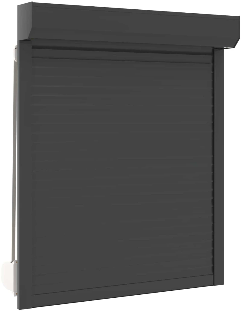 vidaXL Ρολό εισόδου Ανθρακί 100 x 120 cm Αλουμίνιο και Πολυουρεθάνη