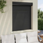 vidaXL Ρολό εισόδου Ανθρακί 100 x 120 cm Αλουμίνιο και Πολυουρεθάνη