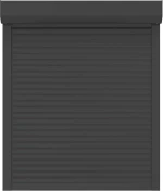 vidaXL Ρολό εισόδου Ανθρακί 100 x 120 cm Αλουμίνιο και Πολυουρεθάνη