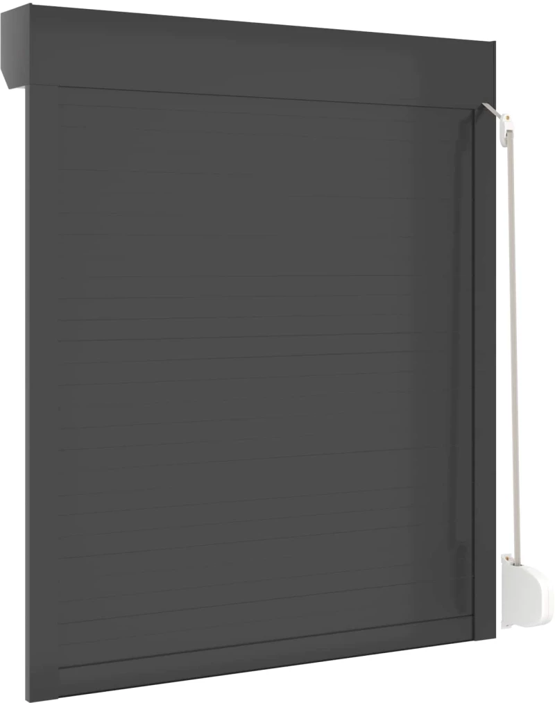 vidaXL Ρολό εισόδου Ανθρακί 100 x 120 cm Αλουμίνιο και Πολυουρεθάνη