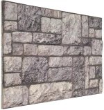 vidaXL Πάνελ τοίχου 10 pcs Γκρι και Λευκό 100 x 50 cm Αφρός EPS