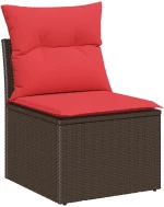 vidaXL Σετ Καναπέ 7 pcs Καφέ συνθετικό ρατάν